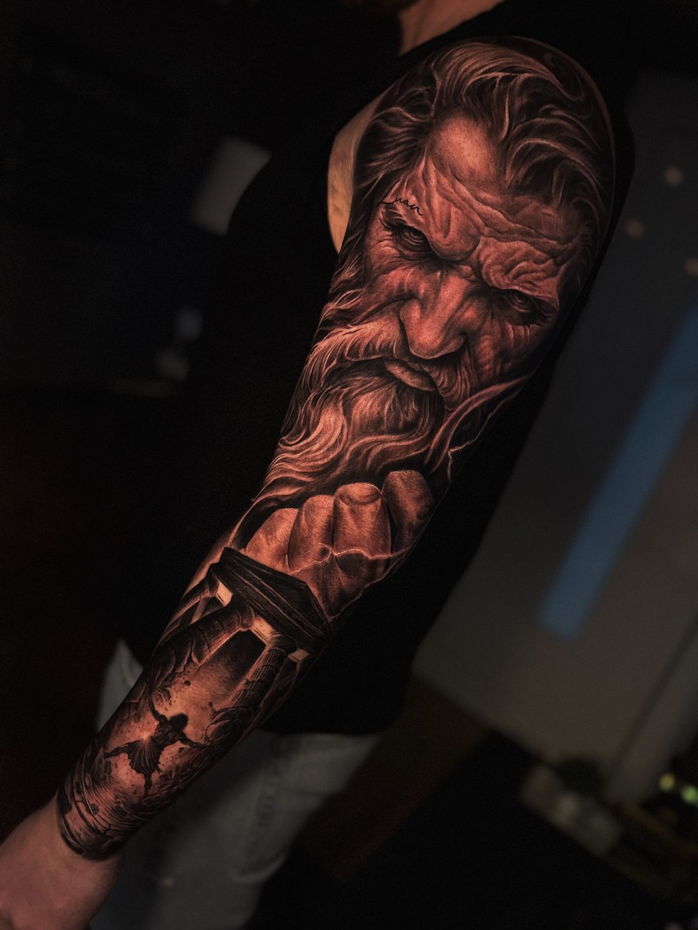 Unterarm-Sleeve mit realistischem Motiv
